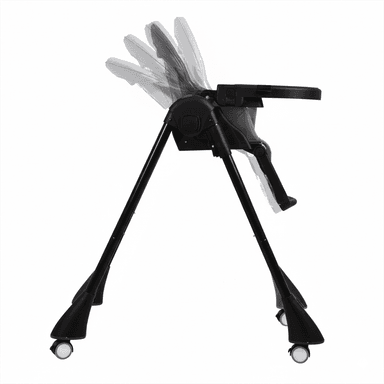 SILLA DE COMER BEBE EASY EAT NEGRO - 4