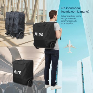 COCHE DE PASEO AIRE CABINA ULTRA COMPACTO NEGRO - 5