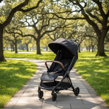 COCHE DE PASEO AIRE CABINA ULTRA COMPACTO NEGRO - 9