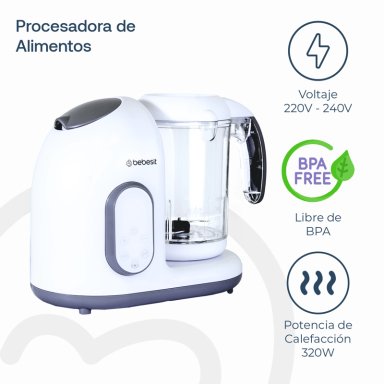 PROCESADORA DE ALIMENTOS DIGITAL BEBES BEBESIT - 7