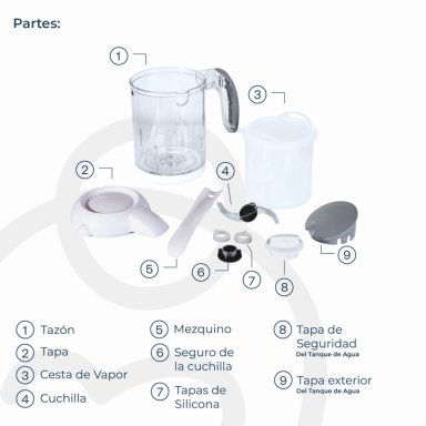 PROCESADORA DE ALIMENTOS DIGITAL BEBES BEBESIT - 8