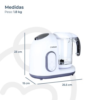 PROCESADORA DE ALIMENTOS DIGITAL BEBES BEBESIT - 9