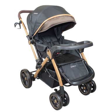 COCHE CUNA PASEO COMFY NEGRO GOLD - 1