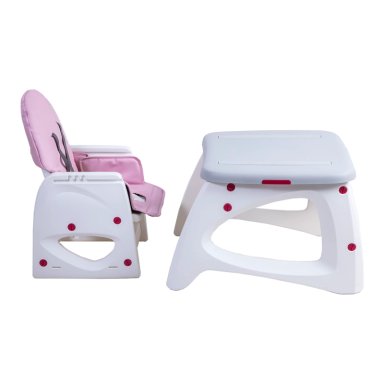 SILLA DE COMER ESCRITORIO BALANCIN EAT&SWING ROSADA BEBESIT - 7