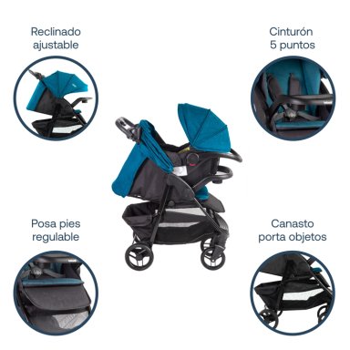 COCHE TRAVEL SIENNA AZUL - 3