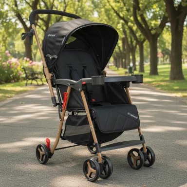 COCHE PASEO TWISTER GOLD NEGRO - 2