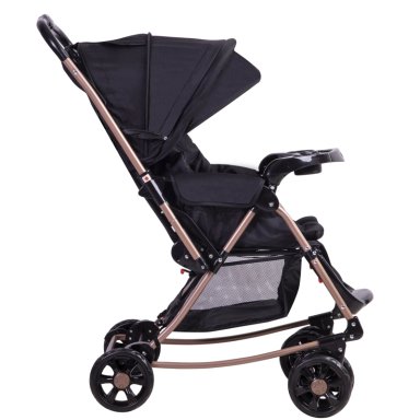 COCHE CUNA BALANCIN SX NEGRO DORADO BEBESIT - 3