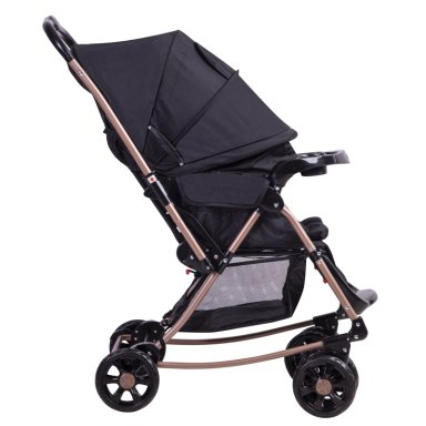 COCHE CUNA BALANCIN SX NEGRO DORADO BEBESIT - 4