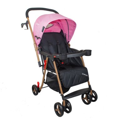 COCHE PASEO TWISTER GOLD ROSADO - 1