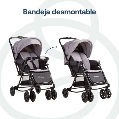 COCHE CUNA BALANCIN SX GRIS MELANGE BEBESIT - 6