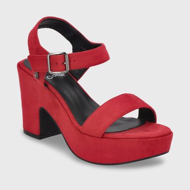 SANDALIA PLATAFORMA ROJA MUJER C5473 - 3