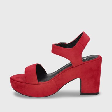 SANDALIA PLATAFORMA ROJA MUJER C5473 - 8