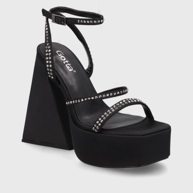 SANDALIA TACO NEGRA MUJER 36132 - 2
