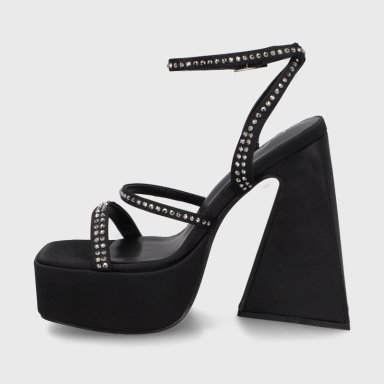 SANDALIA TACO NEGRA MUJER 36132 - 4