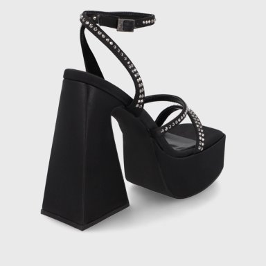 SANDALIA TACO NEGRA MUJER 36132 - 5