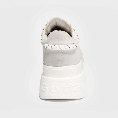 ZAPATILLA PLATAFORMA BLANCA MUJER 13412 - 5