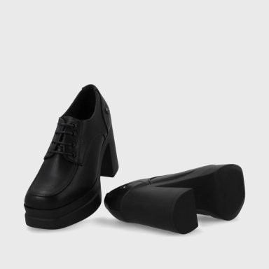 BOTA PLATAFORMA NEGRA MUJER 25923 - 2