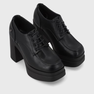 BOTA PLATAFORMA NEGRA MUJER 25923 - 3
