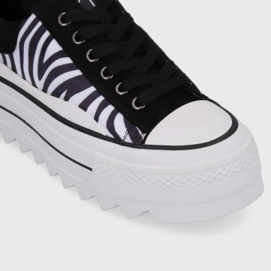 ZAPATILLA PLATAFORMA CEBRA MUJER 33743 - 7