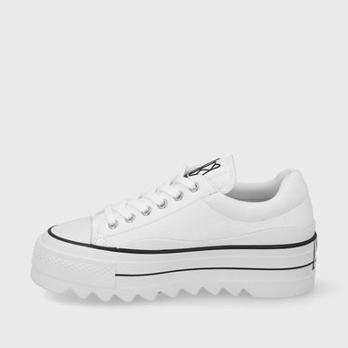 ZAPATILLA PLATAFORMA BLANCA MUJER 33740 - 4