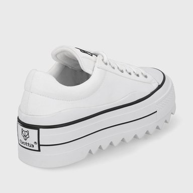 ZAPATILLA PLATAFORMA BLANCA MUJER 33740 - 5