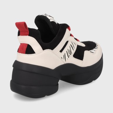 ZAPATILLA PLATAFORMA BLANCA MUJER 13162 - 5