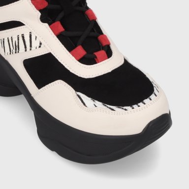 ZAPATILLA PLATAFORMA BLANCA MUJER 13162 - 6