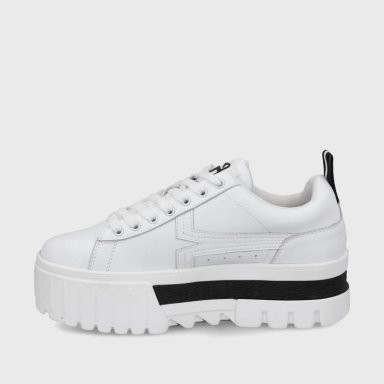 ZAPATILLA PLATAFORMA BLANCA  MUJER 23243 - 4