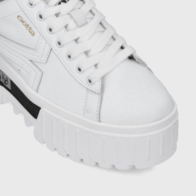 ZAPATILLA PLATAFORMA BLANCA  MUJER 23243 - 6