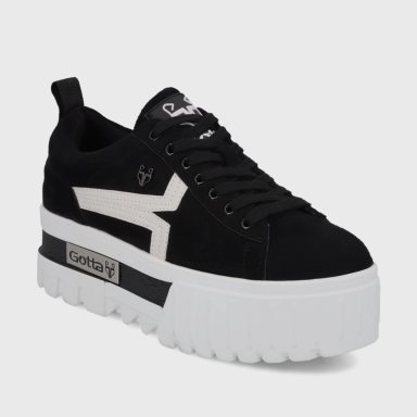 ZAPATILLA PLATAFORMA NEGRA MUJER 2324301 - 2