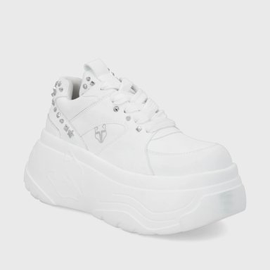 ZAPATILLA PLATAFORMA BLANCA  MUJER 43062 - 2