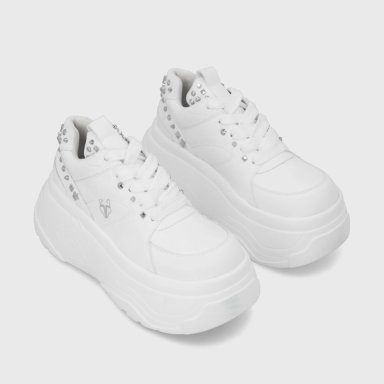 ZAPATILLA PLATAFORMA BLANCA  MUJER 43062 - 3
