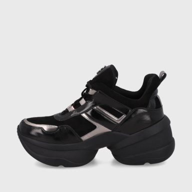 ZAPATILLA PLATAFORMA NEGRA MUJER 13162 - 4