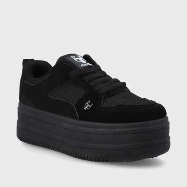 ZAPATILLA PLATAFORMA NEGRA MUJER 38562 - 2