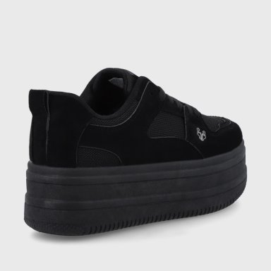 ZAPATILLA PLATAFORMA NEGRA MUJER 38562 - 5