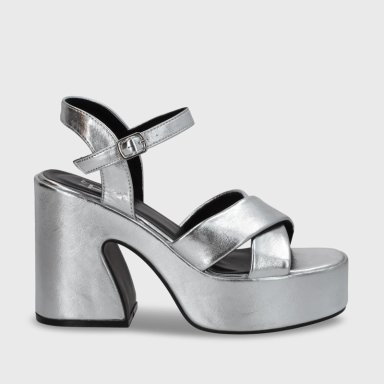 SANDALIA PLATAFORMA MUJER GOTTA PLATEADA 45701 - 2