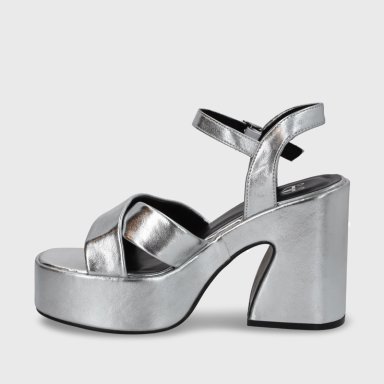 SANDALIA PLATAFORMA MUJER GOTTA PLATEADA 45701 - 5