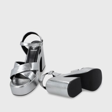 SANDALIA PLATAFORMA MUJER GOTTA PLATEADA 45701 - 8