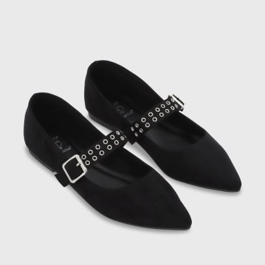 BALLERINA PLANA NEGRO MUJER 54011 - 4