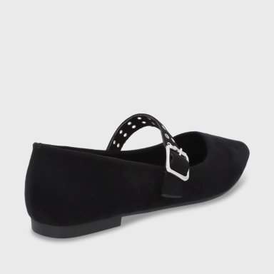 BALLERINA PLANA NEGRO MUJER 54011 - 6