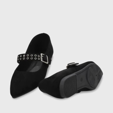 BALLERINA PLANA NEGRO MUJER 54011 - 8