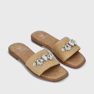 SANDALIA PLANO RAFIA MUJER 55220 - 4