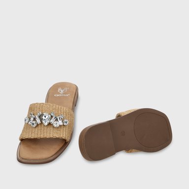 SANDALIA PLANO RAFIA MUJER 55220 - 8
