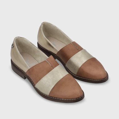 ZAPATO PLANO CAMEL MUJER 17562 - 4