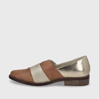 ZAPATO PLANO CAMEL MUJER 17562 - 5