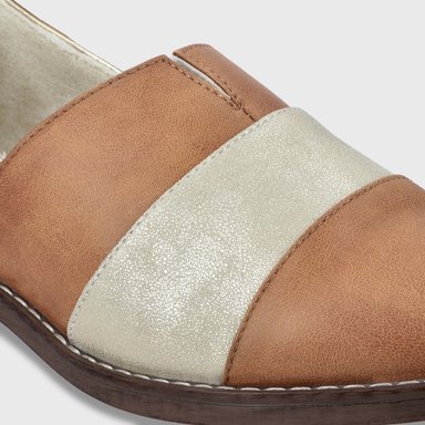 ZAPATO PLANO CAMEL MUJER 17562 - 7