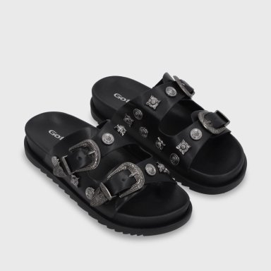 SANDALIA PLANA MUJER GOTTA NEGRA 52050 - 7