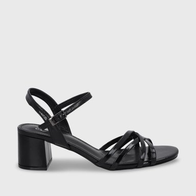 SANDALIA TACO NEGRA MUJER 55901 - 2