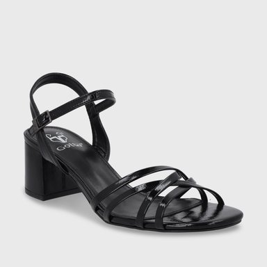 SANDALIA TACO NEGRA MUJER 55901 - 3