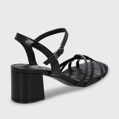 SANDALIA TACO NEGRA MUJER 55901 - 6